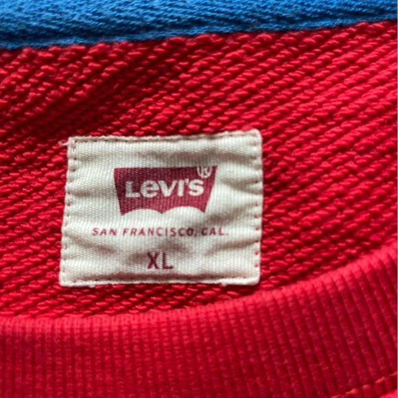 Levi’s X Lego Limited Edition Red Crewneck Sweatshirt Men’s XL - Picture 2 of 10